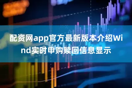 配资网app官方最新版本介绍　　Wind实时申购赎回信息显示